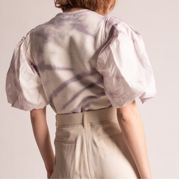 ULLA JOHNSON ELLIOT PUFF SLEEVED LAVENDER
TIE-DYE TOP PETITE - Picture 5 of 16